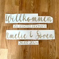 Aufkleber | Hochzeit Willkommensschild | Hochzeitsschild Bayern - Ebersdorf Vorschau