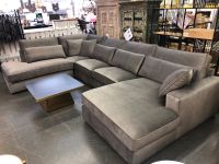 XXL Sofa Garnitur U-Form Wohnlandschaft Couch Grau Samtoptik Neustadt - Hohentor Vorschau