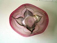 EISCH Glaskunst SCHALE rosa irisierend 6x20cm signiert EISCH´87 Niedersachsen - Lüneburg Vorschau