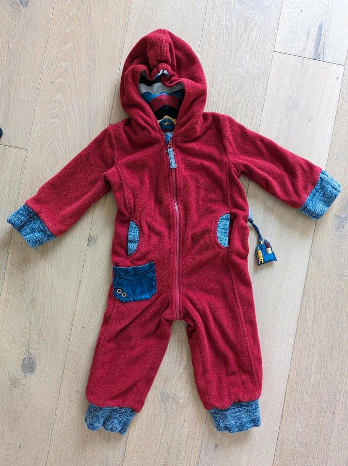 Fleeceoverall Overall Fleecejacke Sigikid 92 rot in Hoya