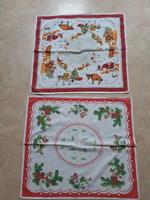 2 DDR Deckchen Weihnachten Winter Kinder ca:55x55cm Sachsen - Thum Vorschau