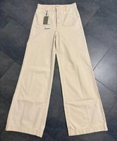 Massimo Dutti  Jeans Highwaist Hose Wide Leg 38 Creme /beige Blumenthal - Farge Vorschau