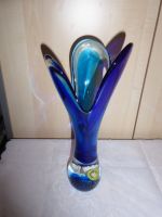 Glasvase,Vase,Blumenvase,blaue Glasvase,Blumen,Perlen,Bohemia? Kr. Altötting - Haiming Vorschau