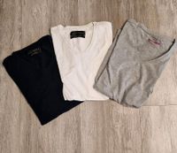 3 x ZARA Herren T-Shirt, Super Slim Fit, Größe L, blau/weiß/grau Baden-Württemberg - Vörstetten Vorschau