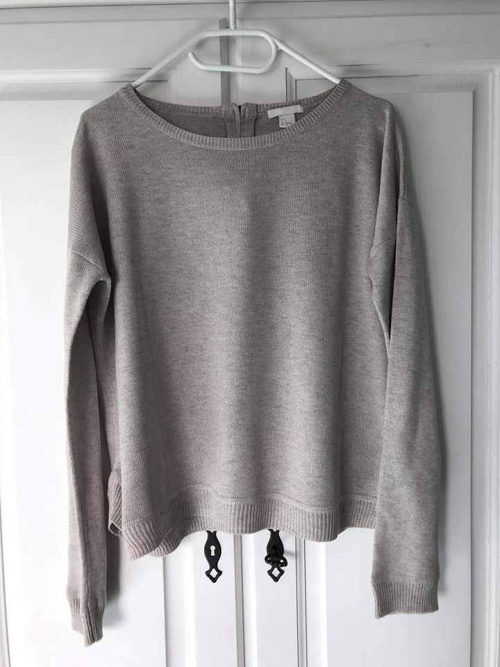 36 H&m strickpulli Pullover Oberteil beige Raupe vintage Retro in Leverkusen