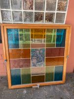 Antik Bunt Glas Fenster Holzrahmen Hessen - Rüsselsheim Vorschau