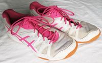 Hallenturnschuhe Asics 40 weiß/rosa Hessen - Hanau Vorschau