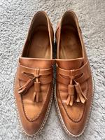 Lloyd Damen-Schuhe Leder Loafer beige Gr. 37 Quaste neuwertig Hessen - Elz Vorschau