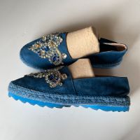 Espadrilles Schuhe Leder Blau gr 39 Nordrhein-Westfalen - Frechen Vorschau