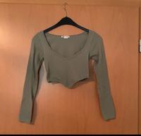 olivefarbenes bauchfreies Langarmshirt, Zara, Größe XS Saarland - Illingen Vorschau