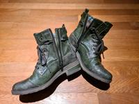 Mustang vintage Stiefeletten Damen Gr. 39,gefütterte Stiefel,grün Rheinland-Pfalz - Langsur Vorschau