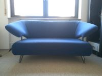 Sofa Couch Zweisitzer blau Velourartig 90er Baden-Württemberg - Heidelberg Vorschau