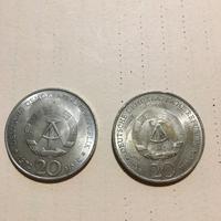2 Stück 20 Mark DDR Münzen Schiller und Thälmann Bayern - Waging am See Vorschau