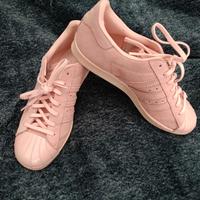 Rosa Sneaker Superstar Wildleder mit "Stahlkappe" Niedersachsen - Buxtehude Vorschau