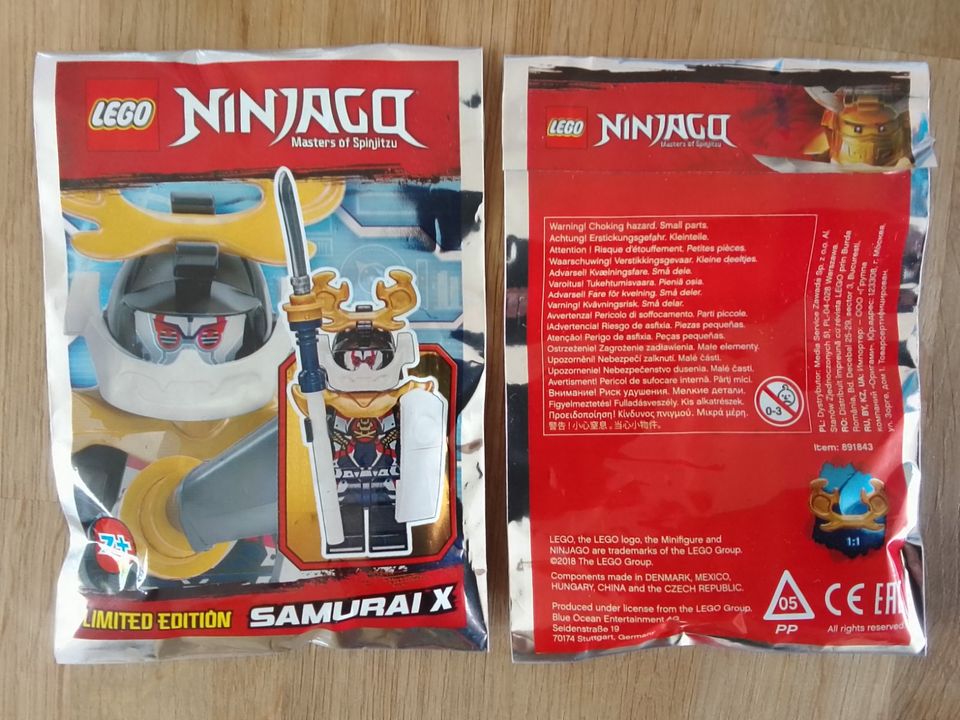 Verkaufe Lego Ninjago Figur Männchen Samurai X Polybag Neu OVP in Fehmarn