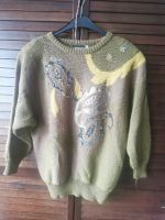 Strickpullover gold senfarben crazy pattern 80er 90er Jahre XL Nordrhein-Westfalen - Oberhausen Vorschau