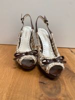 Cafénoir High Heels / Sandalen / braun-weiß / 36 Stuttgart - Botnang Vorschau