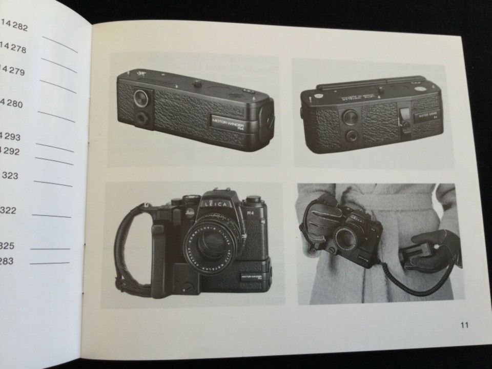 Leica R4 Garantie Heft und Zubehör Katalog Prospekt von 1981 in Kiel