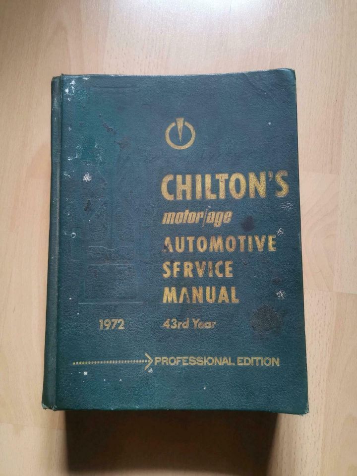 US Cars,Chilton's Motor age automotive Service Buch 1972 in Regensburg