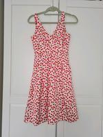 Tailliertes Kleid Weiß rot Blumen Sommer orsay gr 34 Berlin - Reinickendorf Vorschau