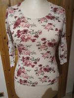 Amisu 3/4 Arm Shirt mit Blumenmuster Rosen Gr. M Rheinland-Pfalz - Nachtsheim Vorschau