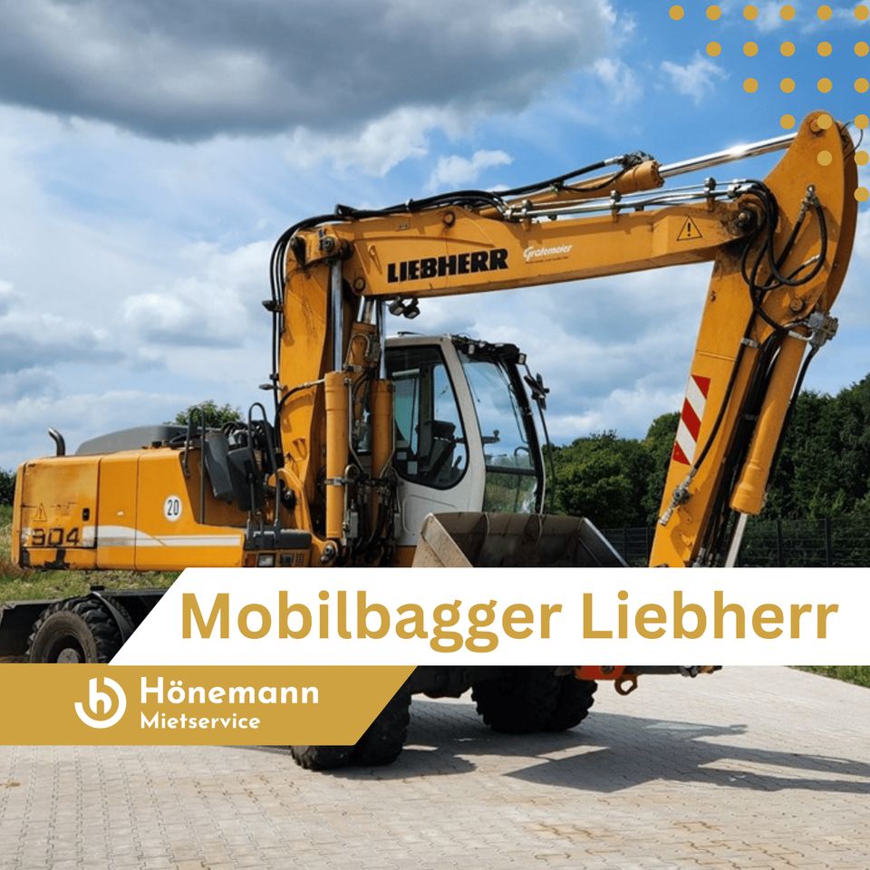 MIETEN: Mobilbagger/ Bagger Liebherr 904 in Stemwede