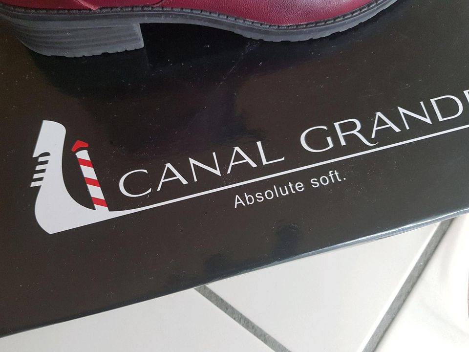 Canal Grande Leder Boots Bordeaux rot, Glove Sangria Gr.37, Neu in Saarbrücken