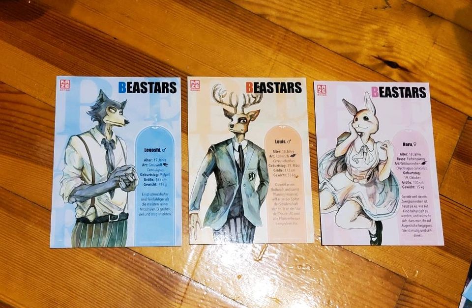 Beastars Band 1-9 mit Charakterkarten Manga in Augsburg