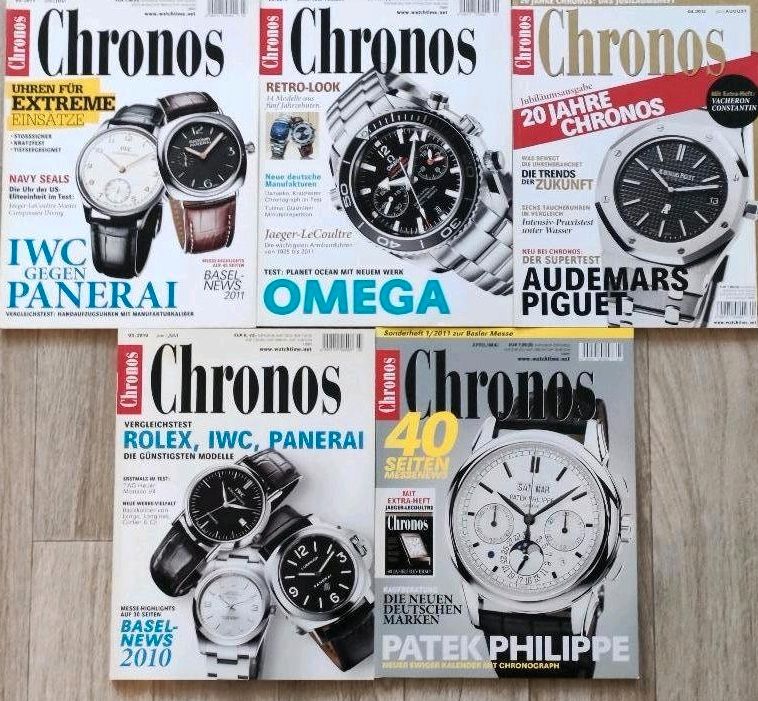 Chronos Magazin Armbanduhren Rolex,IWC,Omega,Patek Philippe,Paner in Berlin