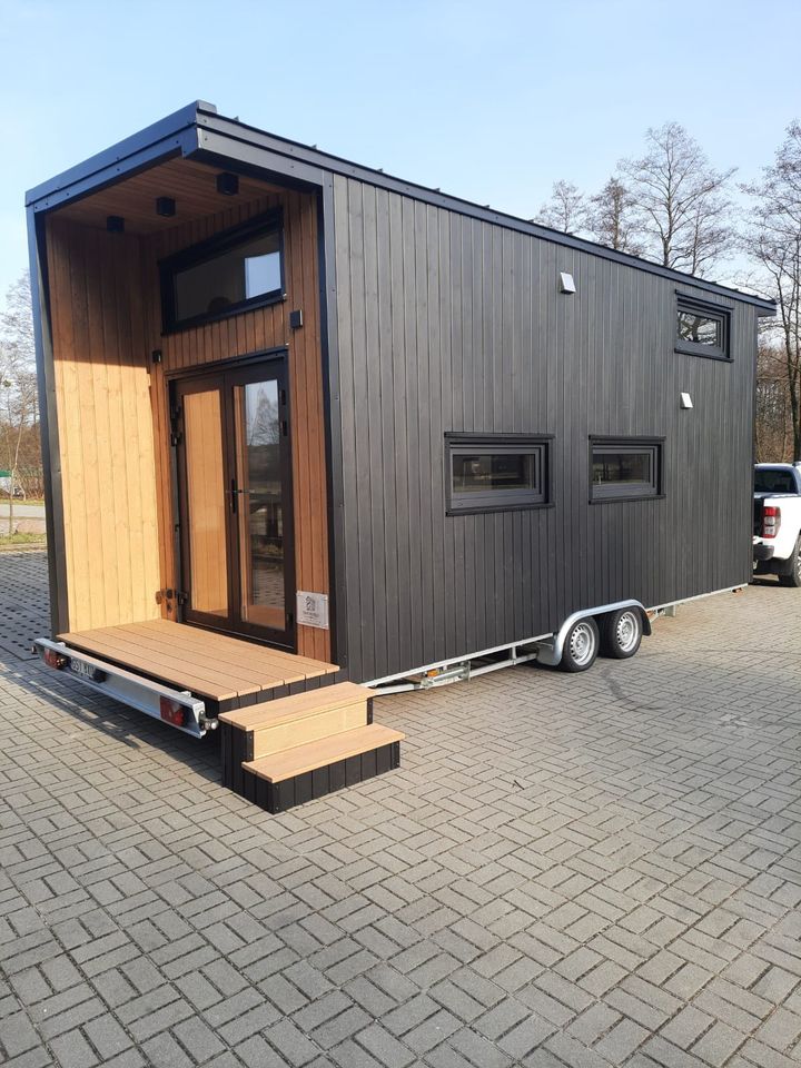 Stylisches Tiny-House mit kleiner Terrasse in Jacobsdorf 