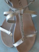 Sandalette Gold mit Strass Damen Schuhe Gr.36 Berlin - Hellersdorf Vorschau