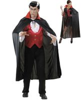 Umhang schwarz mit rotem Satin Kragen Vampir Dracula Unisex NEU Nordrhein-Westfalen - Bottrop Vorschau