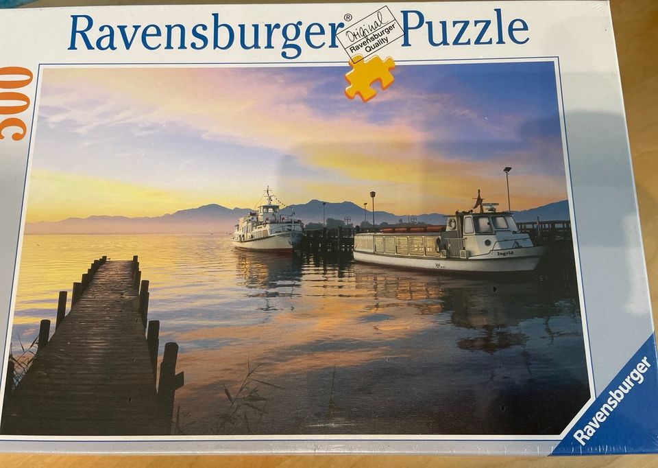 Ravensburger Puzzle - NEU -Chiemsee Hafen in Gstadt -RARITÄT in Stein