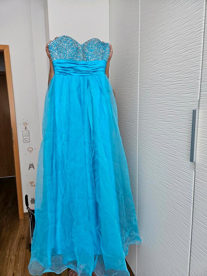 Abendkleid, Kleid, Paillettenkleid, blaues Kleid, langes Kleid in Reutlingen