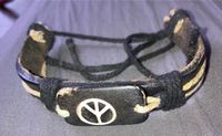 Kunstleder Armband Friedenssymbol Breite 8cm Köln - Porz Vorschau