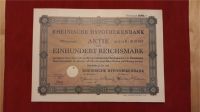 Rheinische Hypothekenbank Mannheim 100 RM 1928 Papieraktie Berlin - Schöneberg Vorschau