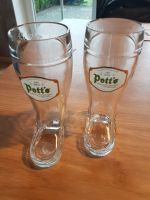 2 kleine Bierstiefel 0,25l Niedersachsen - Upgant-Schott Vorschau