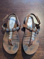 Gold braun cognac Sandalen Zehentrenner Flipflops von Tamaris Nordrhein-Westfalen - Isselburg Vorschau