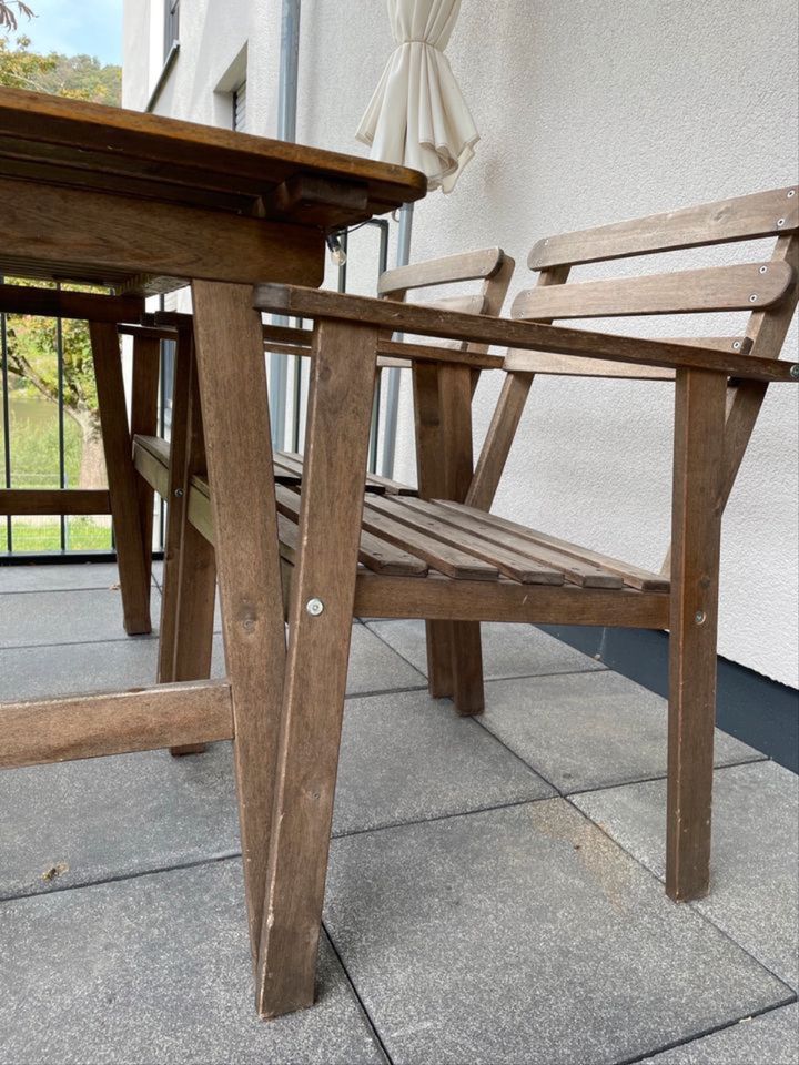 Gartenmöbel + Sitzkissen IKEA Falholmen Tisch Stühle Sitzgruppe in Trier