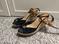 TOM TAILOR  Riemchensandalen Gr. 39 in blau/navy Brandenburg - Kleinmachnow Vorschau