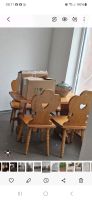 Bauernmöbel Tisch mit 4 Stühle vintage Sachsen-Anhalt - Wanzleben Vorschau
