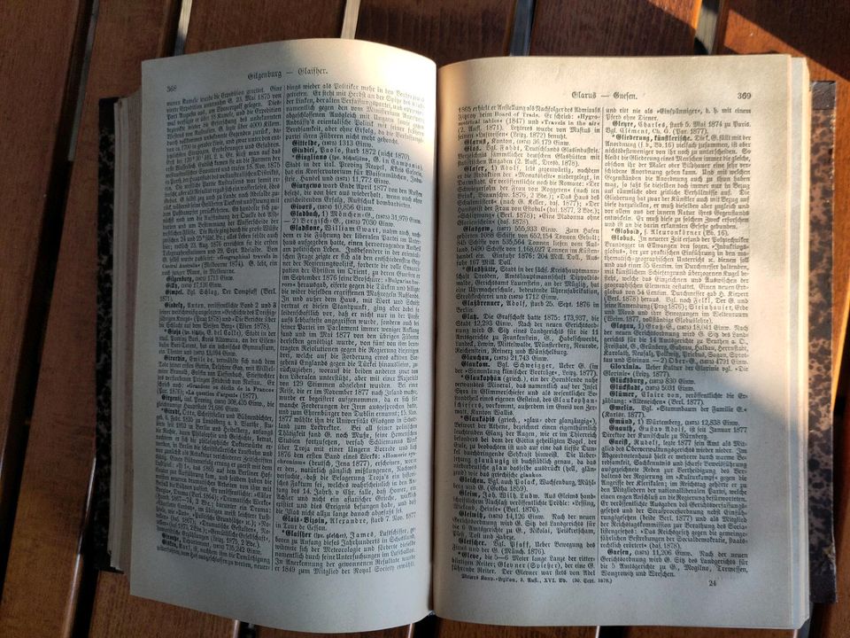 6 Bände Meyers Konversations-Lexikon, antik, 1878, gebraucht in Landshut