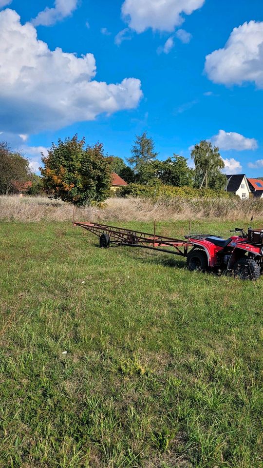 Langholzhänger für Quad ATV oder Traktor mit Autokupplung in Südharz