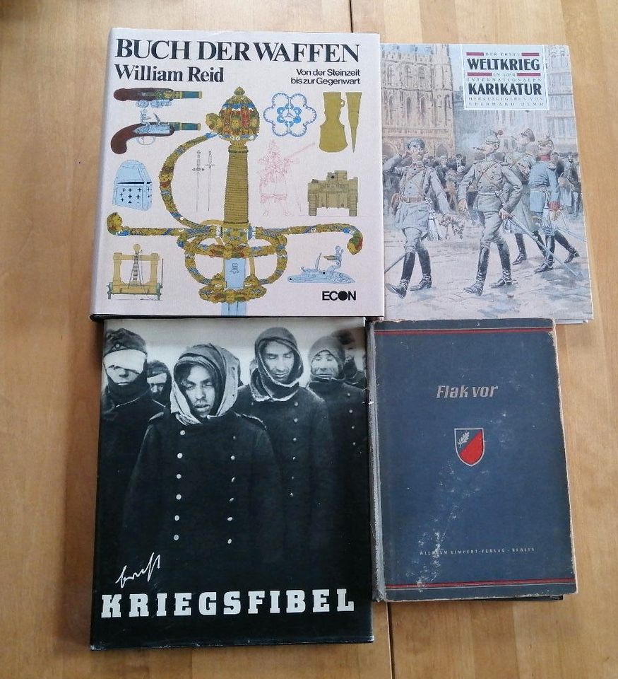 Weltkrieg Karikatur, Flak vor, Buch der Waffen, Kriegsfiebel in Haßloch