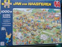 Jan van Haasteren Puzzle, 1000 Teile, "Rasenmäherrennen" ,wie neu Nordrhein-Westfalen - Porta Westfalica Vorschau