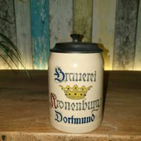 1974 Dortmunder Kronen-Bier Kronenburg Brauerei 0.3l Bierkrug Nordrhein-Westfalen - Werne Vorschau