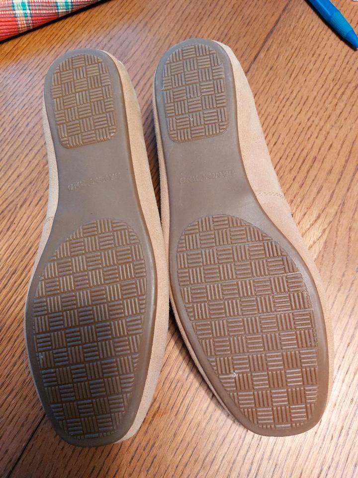 Neue Ballerina Lands'End Gr.42,5 beige Leder  Fußbett 12 € in Koblenz