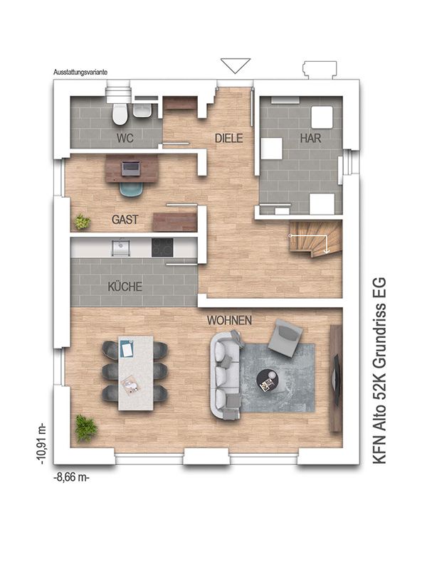 KFN-förderfähiges Einfamilienhaus 125 m² - voll ausgestattet - Heinz von Heiden GmbH Massivhäuser in Stade