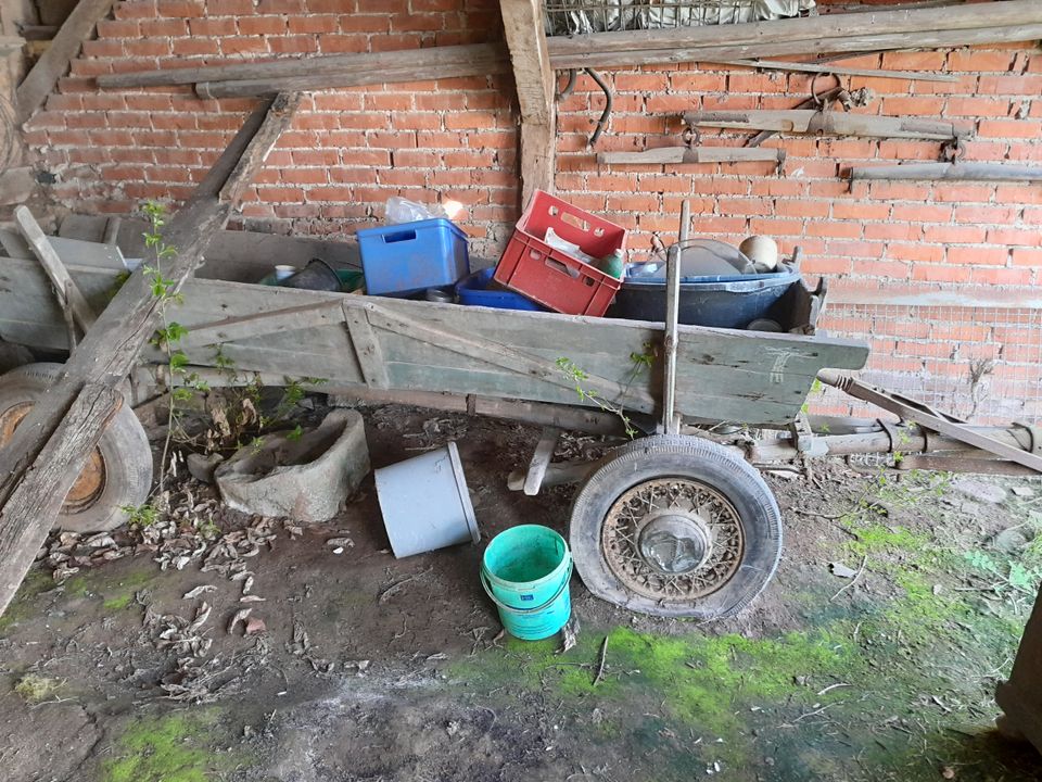 Anhänger Wagen Holzräder,  Pferdewagen in Niederlauer