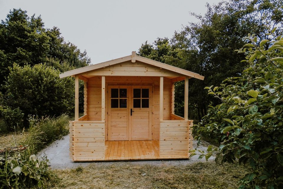 ❗Gartenhaus mit Terrasse | Blockbohlenhaus 300x500cm 34mm ❗ in Berlin